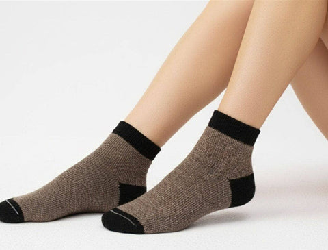 "SlipperBootie" Alpaca Socks - Made in the USA