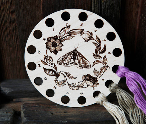 Maple Wood Embroidery Floss Thread Storage Holder*