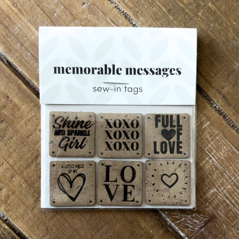 Love — Cork Sew-In labels