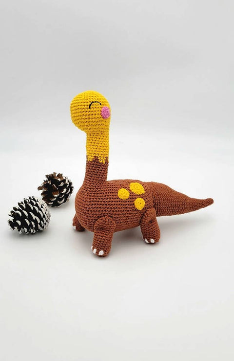 Crochet Dinosaur | Baby Gifts | Natural | Machine Wash