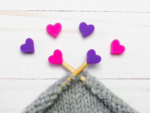 Purple Pink Hearts | Stitch Stoppers