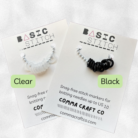 Basic Stitch Set - Neon Snag-Free Silicone Stitch Markers