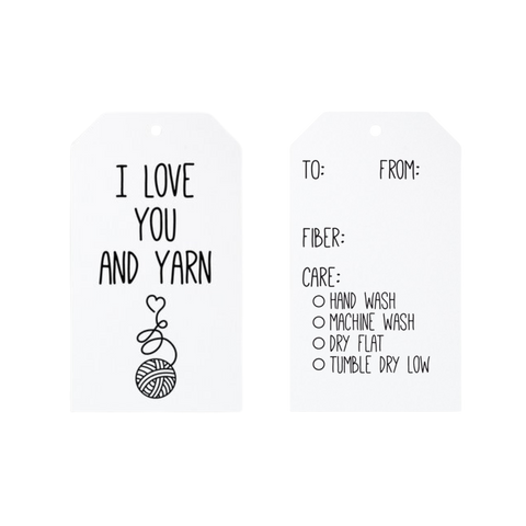 Love You and Yarn Gift Tags