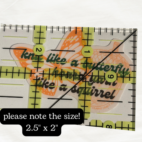 Knit Like a Butterfly Yarn Hoarder Vinyl Sticker