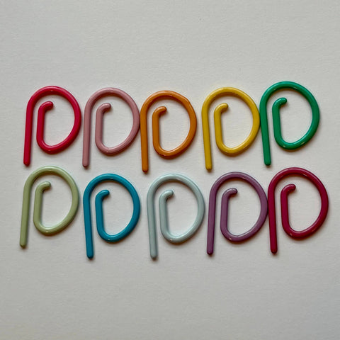 Basic Stitch Set Snag-Free Metal Stitch Markers - P Markers