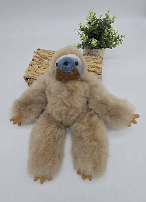 Sloth 13" | Alpaca Stuffed Animal | Handmade