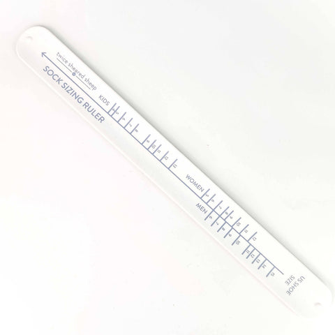 Sock Sizing Ruler - Sock Knitting Bracelet Ruler