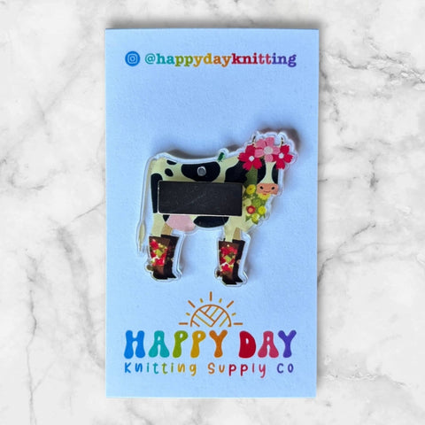 Oh My Cow Needle & Stitch Marker Minder #3