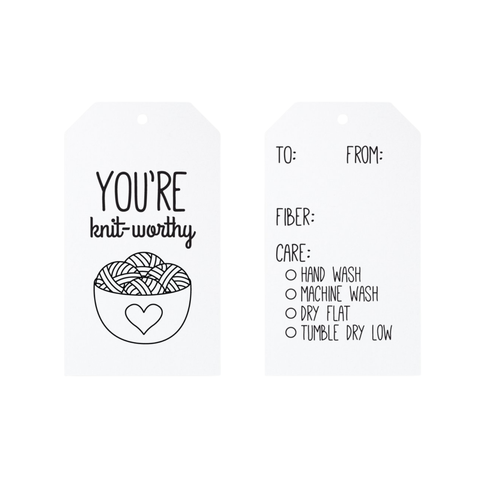 You're Knit-Worthy Gift Tags