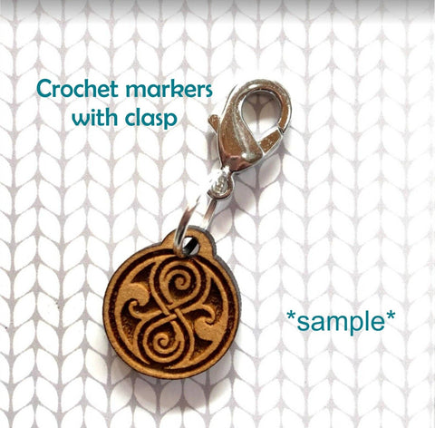 Knitting Traffic Signs - Stitch Markers (set of 7)