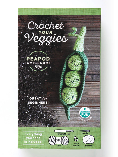 Crochet Your Veggies Amigurumi Kit Peapod