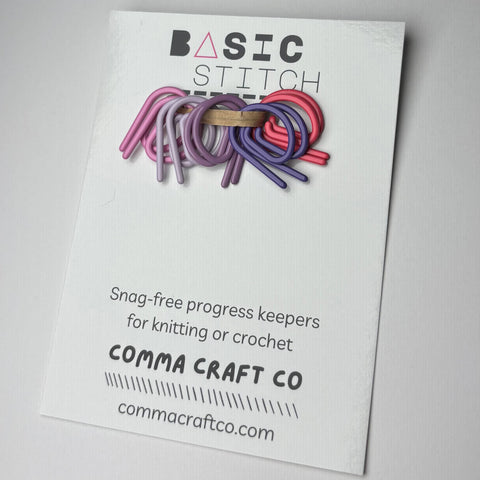 Basic Stitch Set Snag-Free Metal Stitch Markers - P Markers