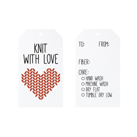 Knit with Love Gift Tags