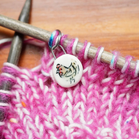 Buff Orpington Chicken Stitch Marker Set
