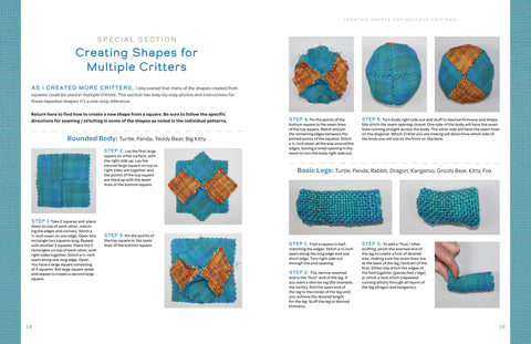 Swatch Critters from the Pin Loom: Step-by-Step Instructions