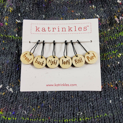 Instruction Stitch Markers for New Knitters