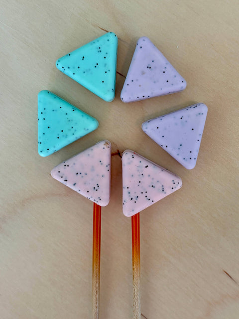 CURATED SETS! Knitting Needle Point Protectors - triangles