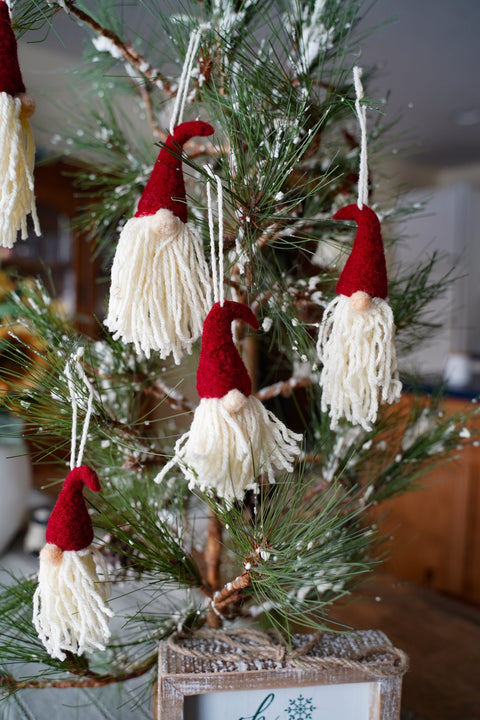 Gnome Ornaments Needle Felting Kit