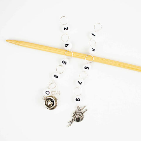 Twice Sheared Sheep Yarn & Tea Time Flat Knitting/ Odd & Even Knitting Row Counter Set